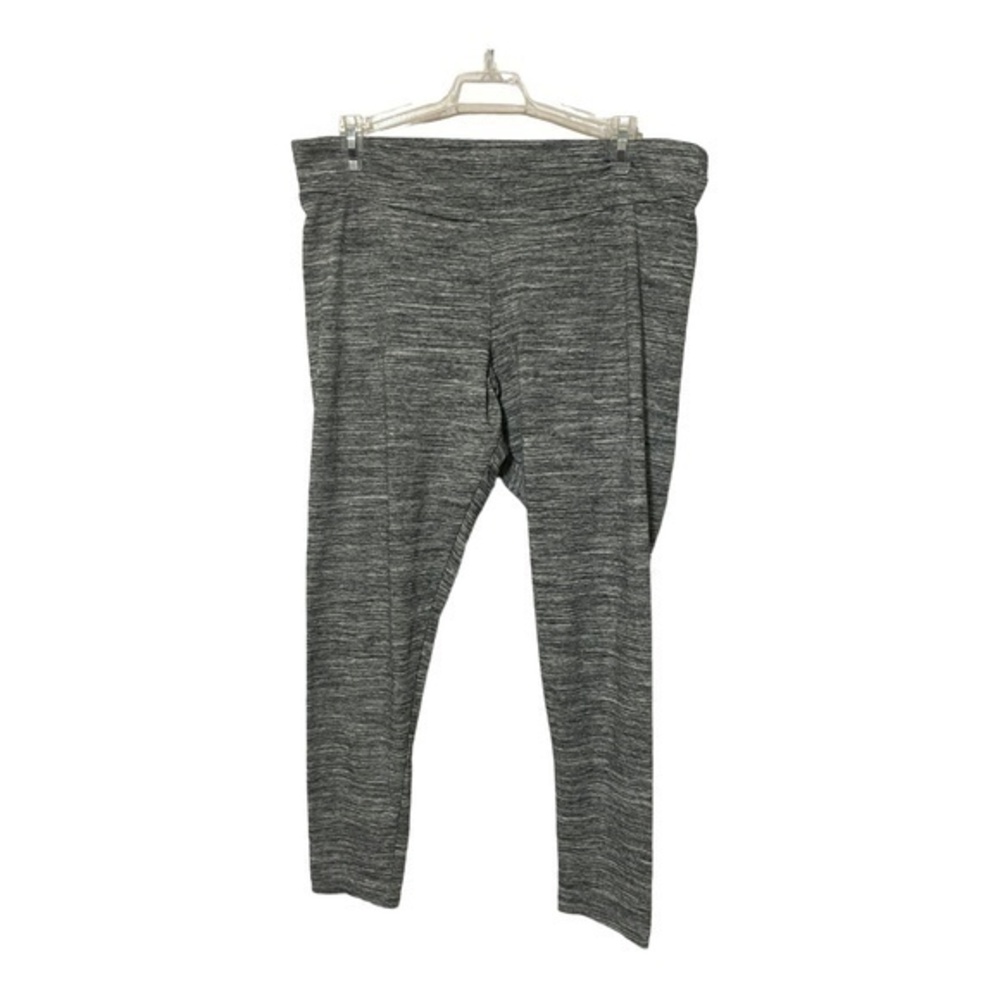 3/$25 Time & Tru Womens Grey Heathered Leggings Soft Ankle Size Large
